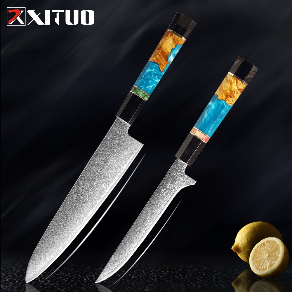 Damascus Steel Kitchen Knives Set - KingCutlery