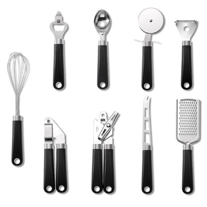 9 Pcs Stainless Steel Kitchen Utensil Set - KingCutlery