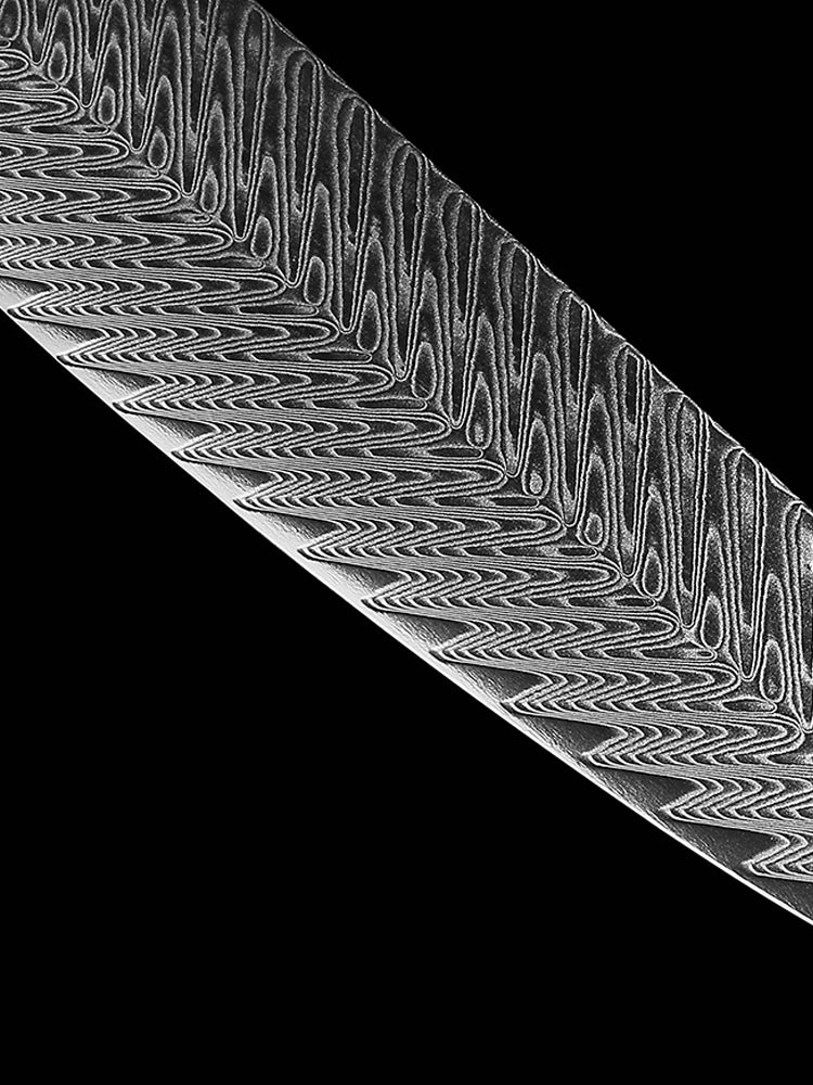 Damascus Grain Steel Knife - KingCutlery