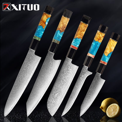 Damascus Steel Kitchen Knives Set - KingCutlery
