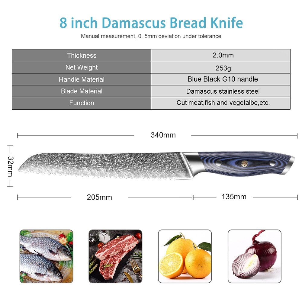 8 Inch Serrated Bread Knife - KingCutlery