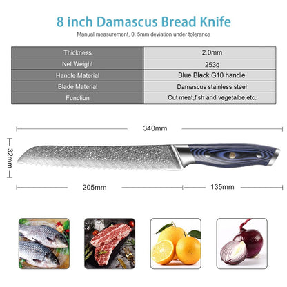 8 Inch Serrated Bread Knife - KingCutlery