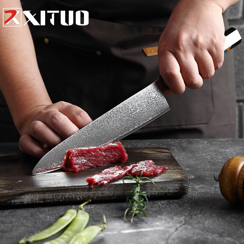 Damascus Steel Kitchen Knives Set - KingCutlery