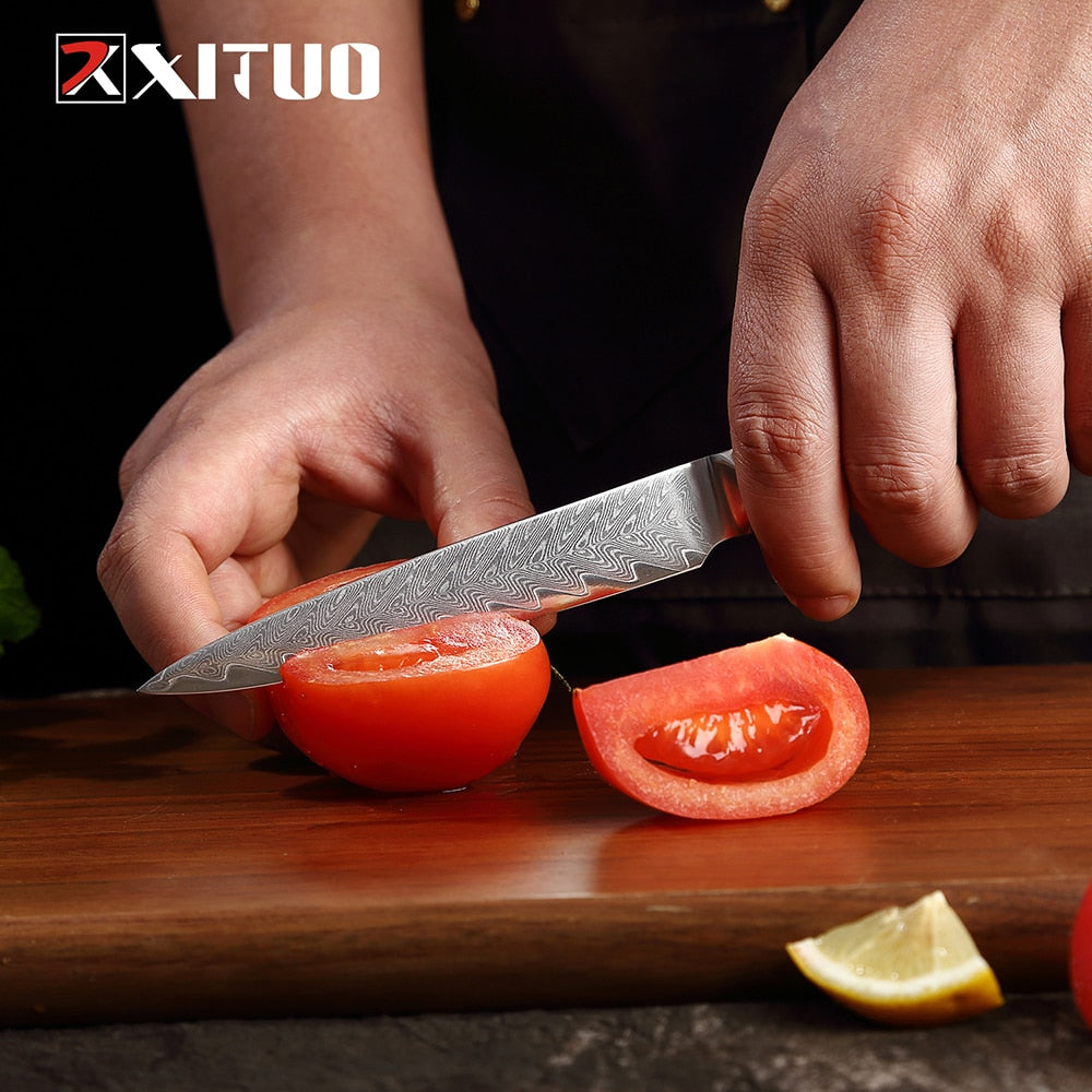 1-9Pcs Damascus Chef Knife Set - KingCutlery