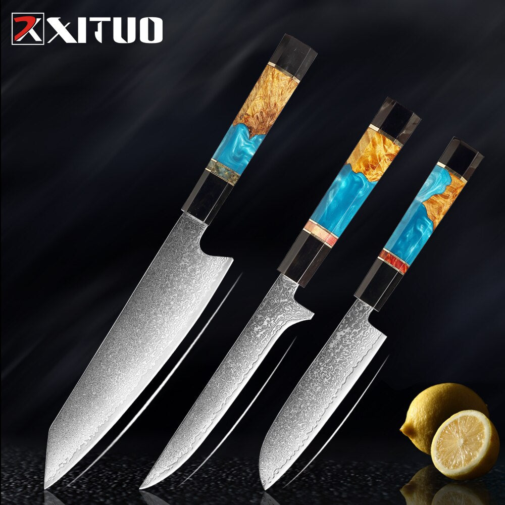 Damascus Steel Kitchen Knives Set - KingCutlery