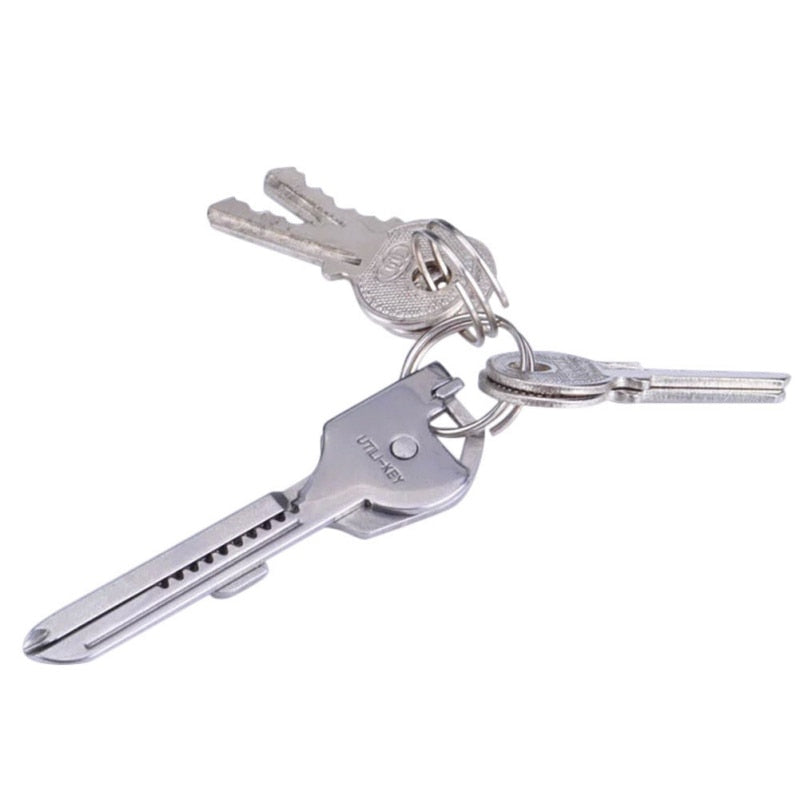6 in1 Stainless Steel  Multi tool Keychain - KingCutlery