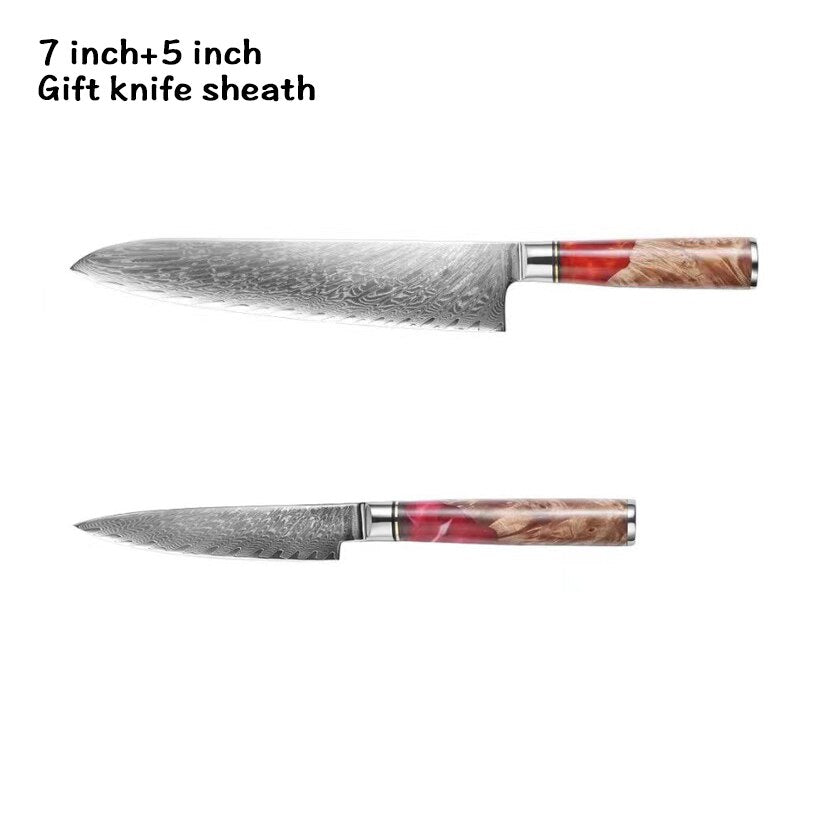 1-10 Piece Hand Forged Damascus Kitchen Set - KingCutlery