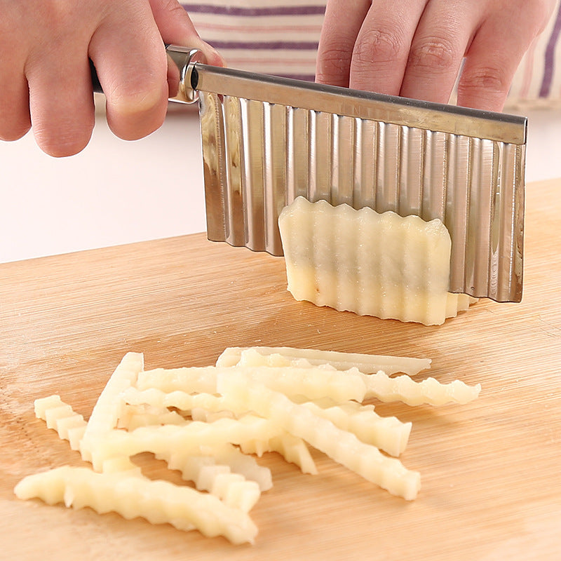 Multifunctional Stainless Steel Wave Knife Household Potato And Vegetable Cutter - KingCutlery