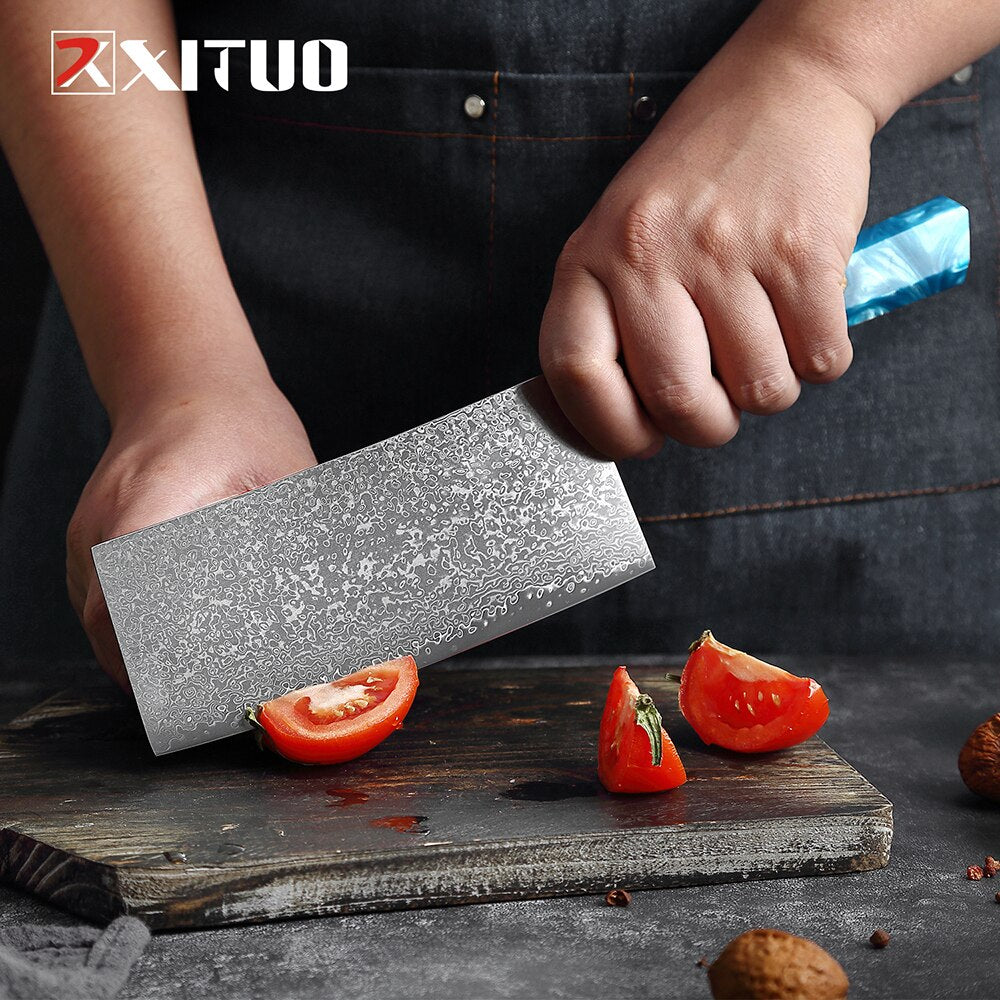 Damascus Steel Japanese Knife Set - KingCutlery