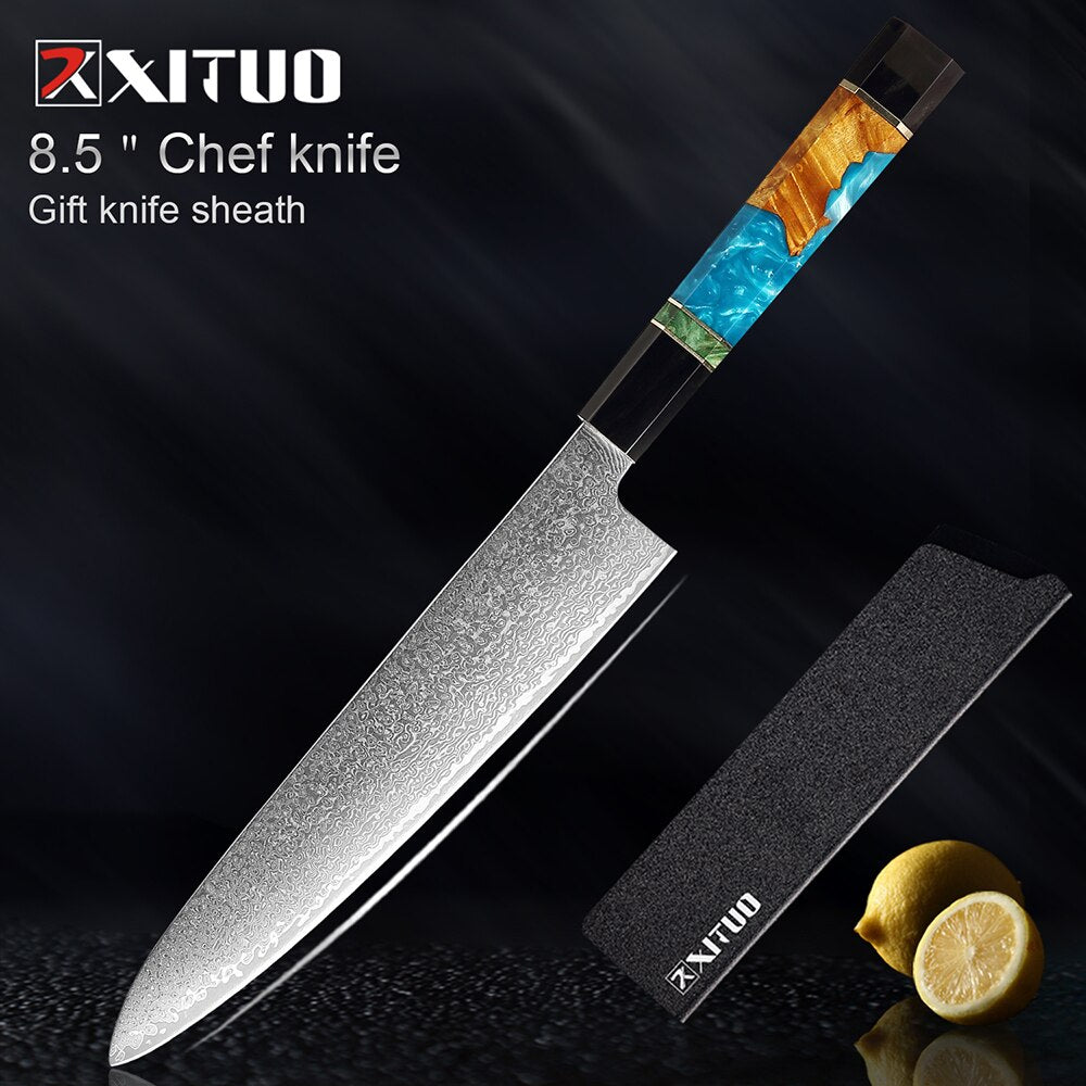 Damascus Steel Kitchen Knives Set - KingCutlery