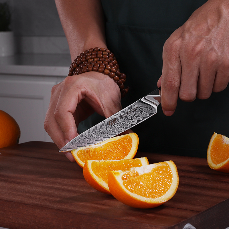 Damascus 5 Inch Fruit Knife - KingCutlery