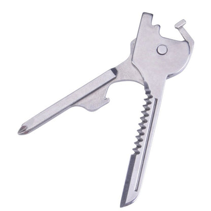 6 in1 Stainless Steel  Multi tool Keychain - KingCutlery