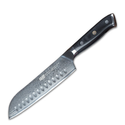 Damascus 7 Inch Santoku Knife Western Style Chef  Knife - KingCutlery