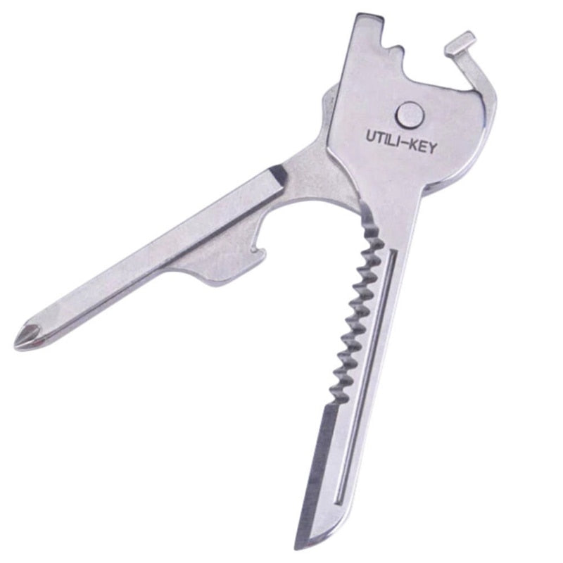 6 in1 Stainless Steel  Multi tool Keychain - KingCutlery