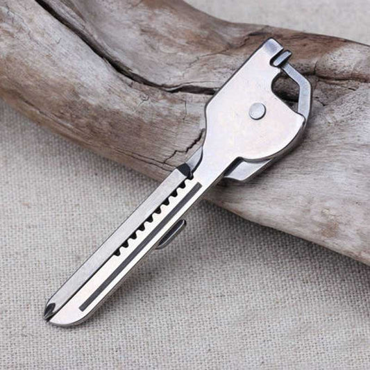 6 in1 Stainless Steel  Multi tool Keychain - KingCutlery