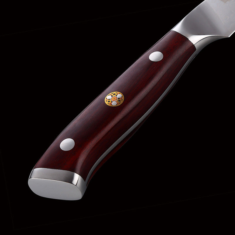 Damascus 5-Inch  Red Sandalwood Handle Fruit Knife - KingCutlery