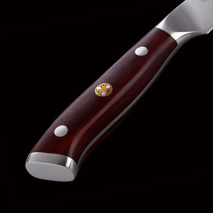Damascus 5-Inch  Red Sandalwood Handle Fruit Knife - KingCutlery