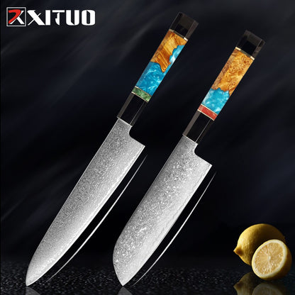 Damascus Steel Kitchen Knives Set - KingCutlery