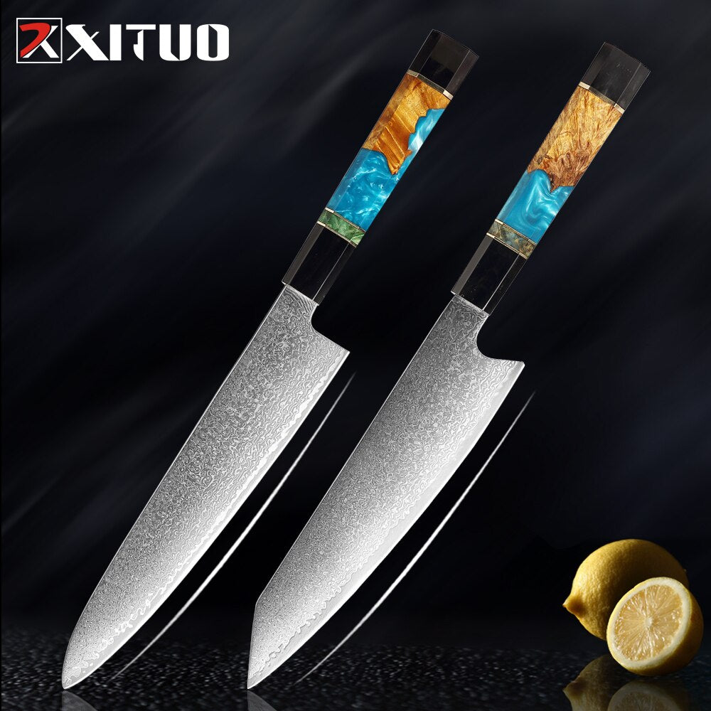 Damascus Steel Kitchen Knives Set - KingCutlery