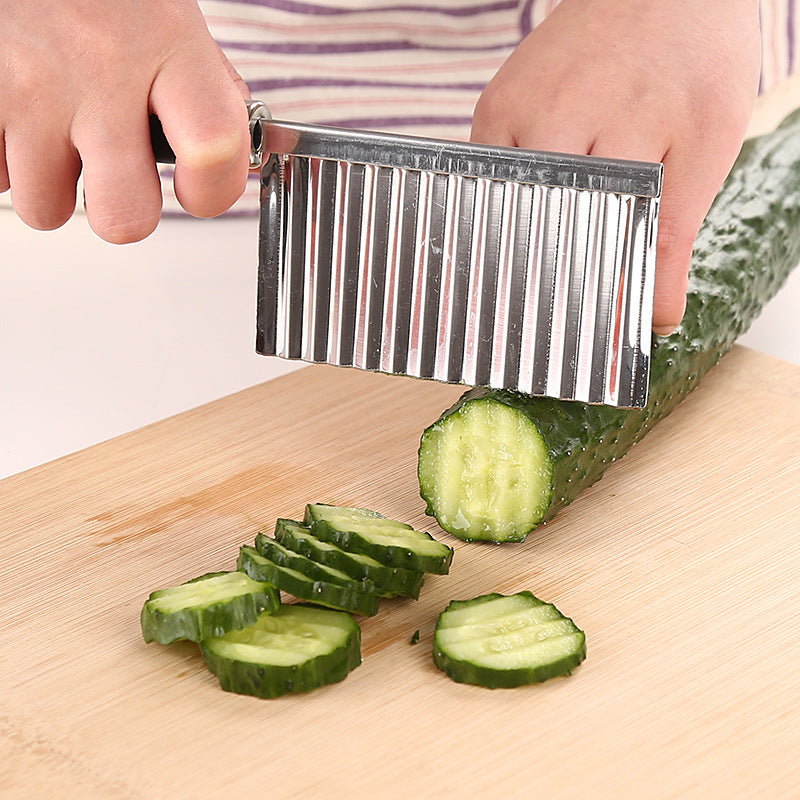 Multifunctional Stainless Steel Wave Knife Household Potato And Vegetable Cutter - KingCutlery